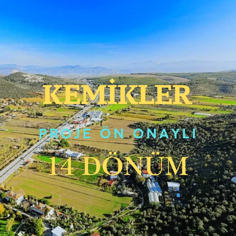 38 BAĞIMSIZ BÖLÜM PROJELİ 14 DÖNÜM YATIRIMLIK ARSA KEMİKLER