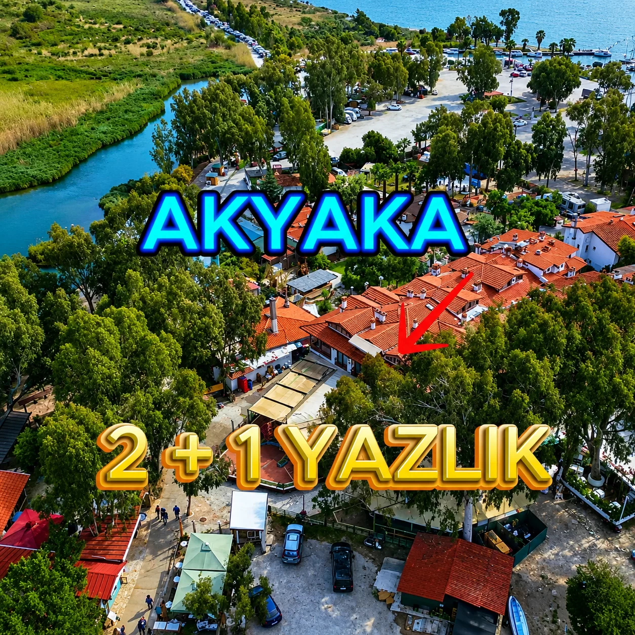 Akyaka’da Azmak Kenarında Eşsiz Konumlu 2+1 Satılık Yazlık