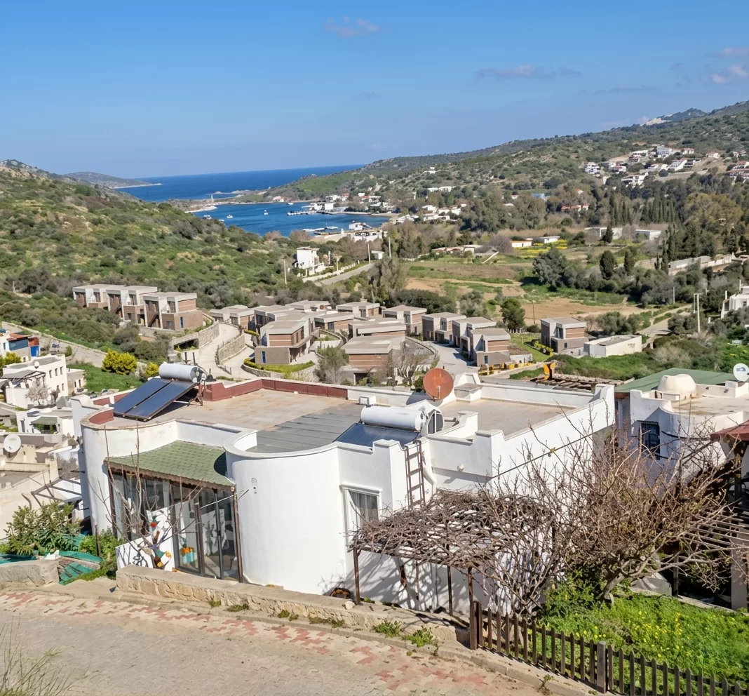 Gümüşlük’te Tadilatlık Bahçeli Dubleks Villa