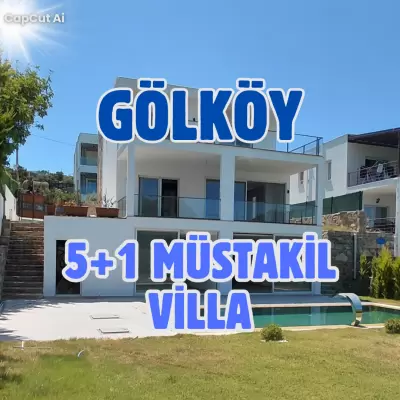 BODRUM GÖLKÖY TÜRKBÜKÜ'NDE 588 M² PARSELDE HAVUZLU TAM MÜSTAKİL 5+2 LÜKS VİLLA