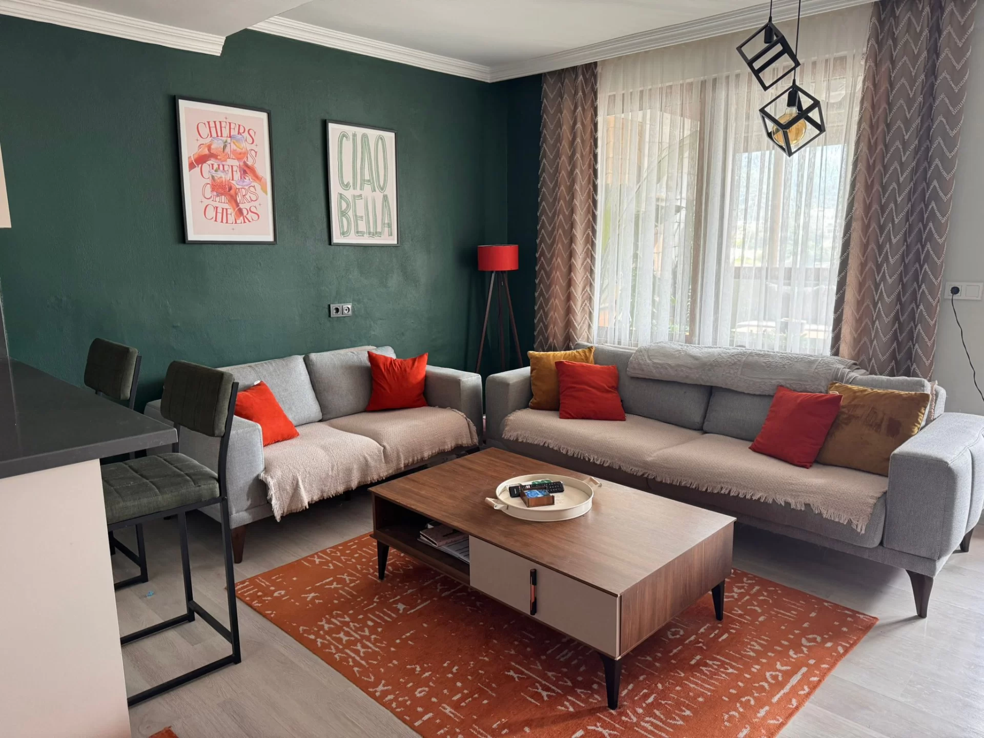 Yokuşbaşı'nda Eşyalı, Manzaralı, Bakımlı 2+1 Üst Kat Daire