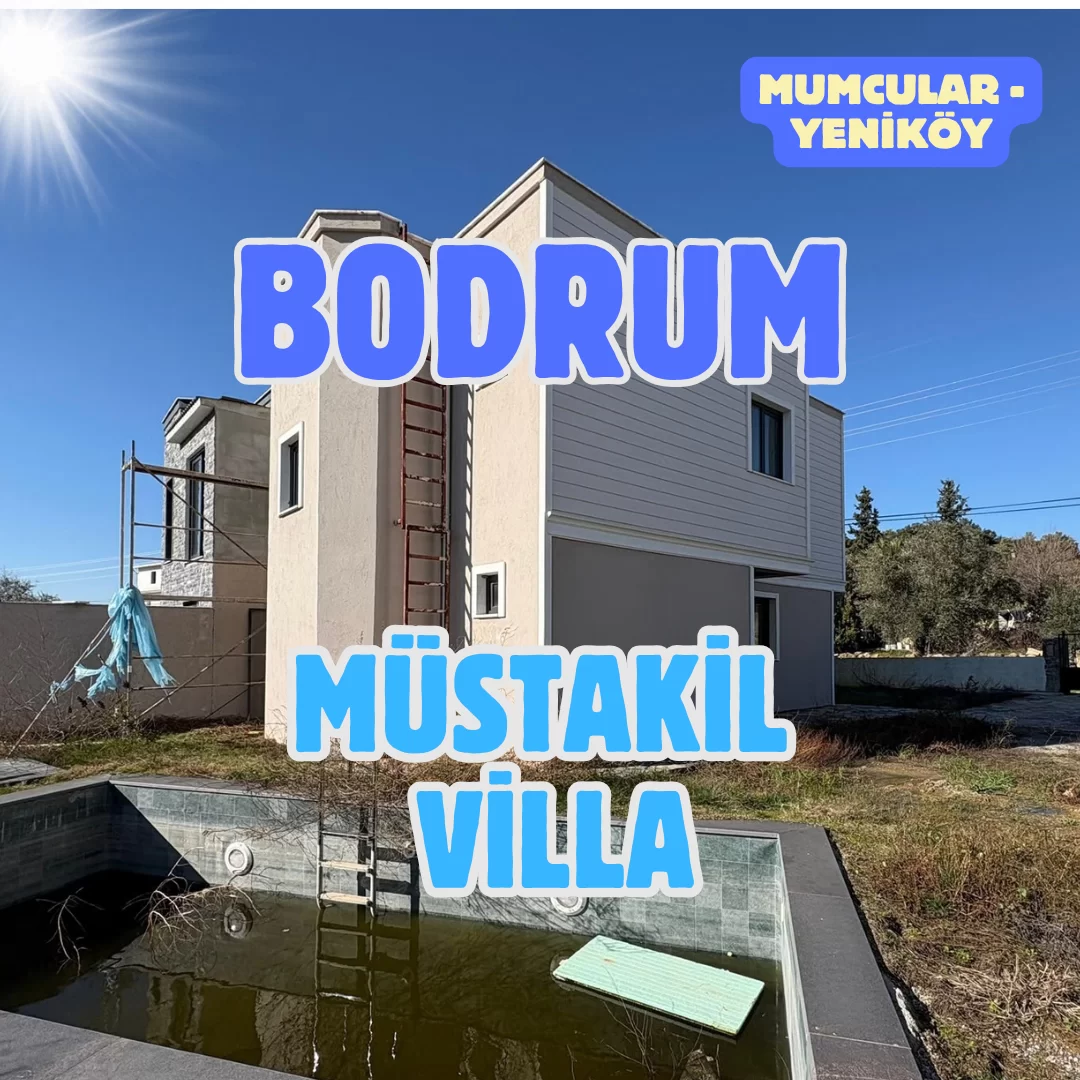 Milas Yeniköy’de 500 m² Bahçe İçerisinde Müstakil Havuzlu Villa
