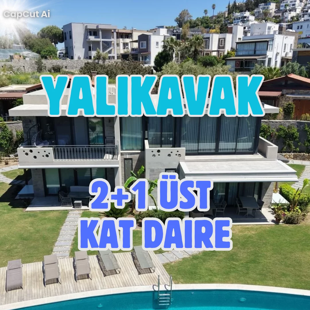 Yalıkavak Merkez'de Havuzlu Site İçerisinde Sıfır 2+1 Üst Kat Daire