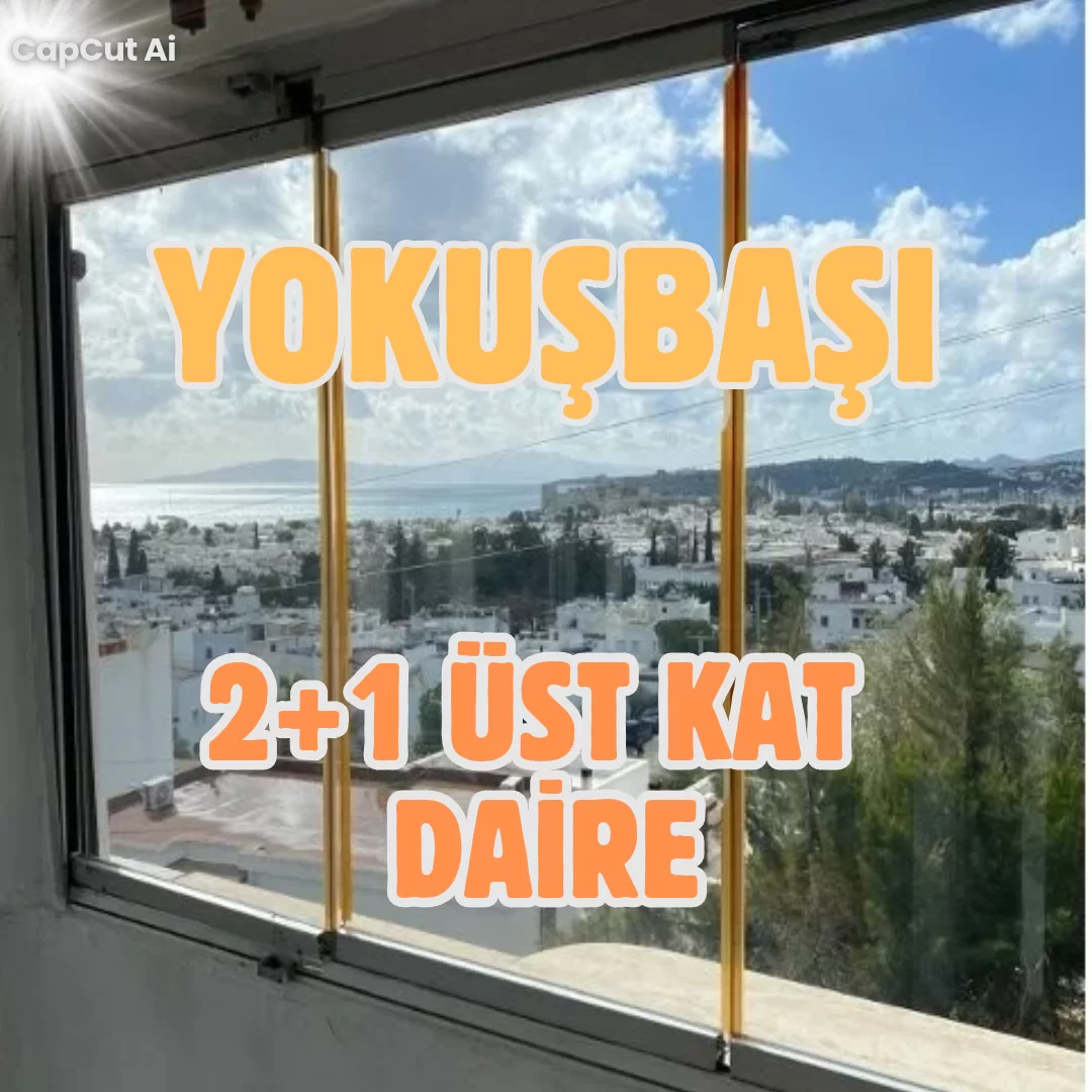 BODRUM YOKUŞBAŞI SİTE İÇİNDE DENİZ MANZARALI 2+1 ÜST KAT DAİRE